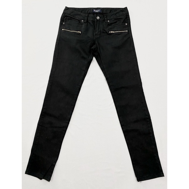 Quần kaki jeans co giãn phối dây kéo (Size 26, 27) - Thanh lý vnxk
