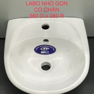 Chậu rửa mặt sứ nhỏ có chân, lavabo treo tường có kèm theo chân treo