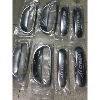 Bộ ốp tay cửa, hõm cửa xe mitsubishi attrage 2014-2021