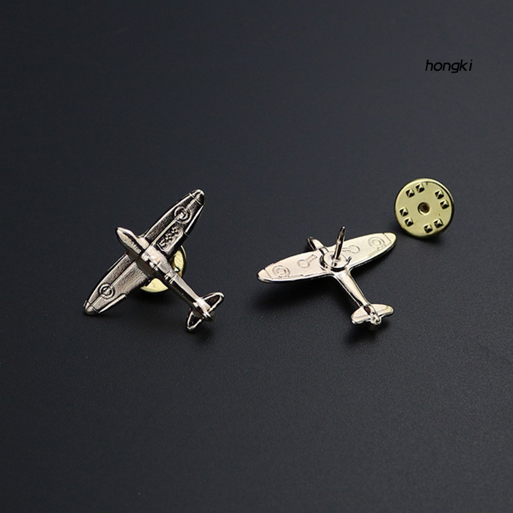 (Hàng Mới Về) Ghim Cài Áo Hình Máy Bay Đính Đá Nhân Tạo Đẹp Mắt