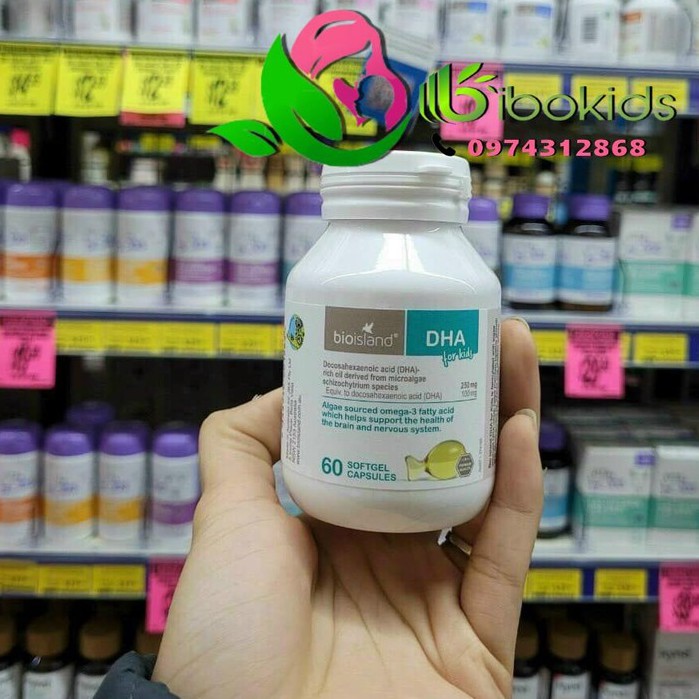 DHA Bio Island DHA của Úc cho bé(tem)