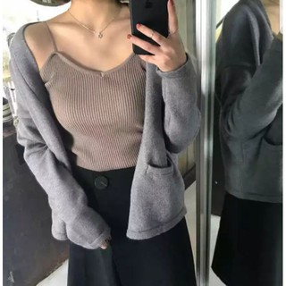 Áo 2 dây len tăm Quảng Châu