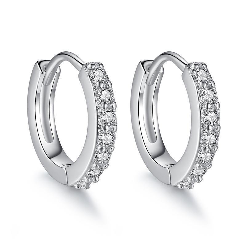 Khuyên Tai Tròn Bộ Khuyên Tai Tròn 14K Zircon Không Gây Dị Ứng Thời Trang Cho Nữ