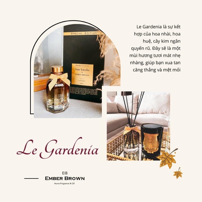 Tinh Dầu Nước Hoa Thơm Phòng Ember Brown x Enjoy Everyday