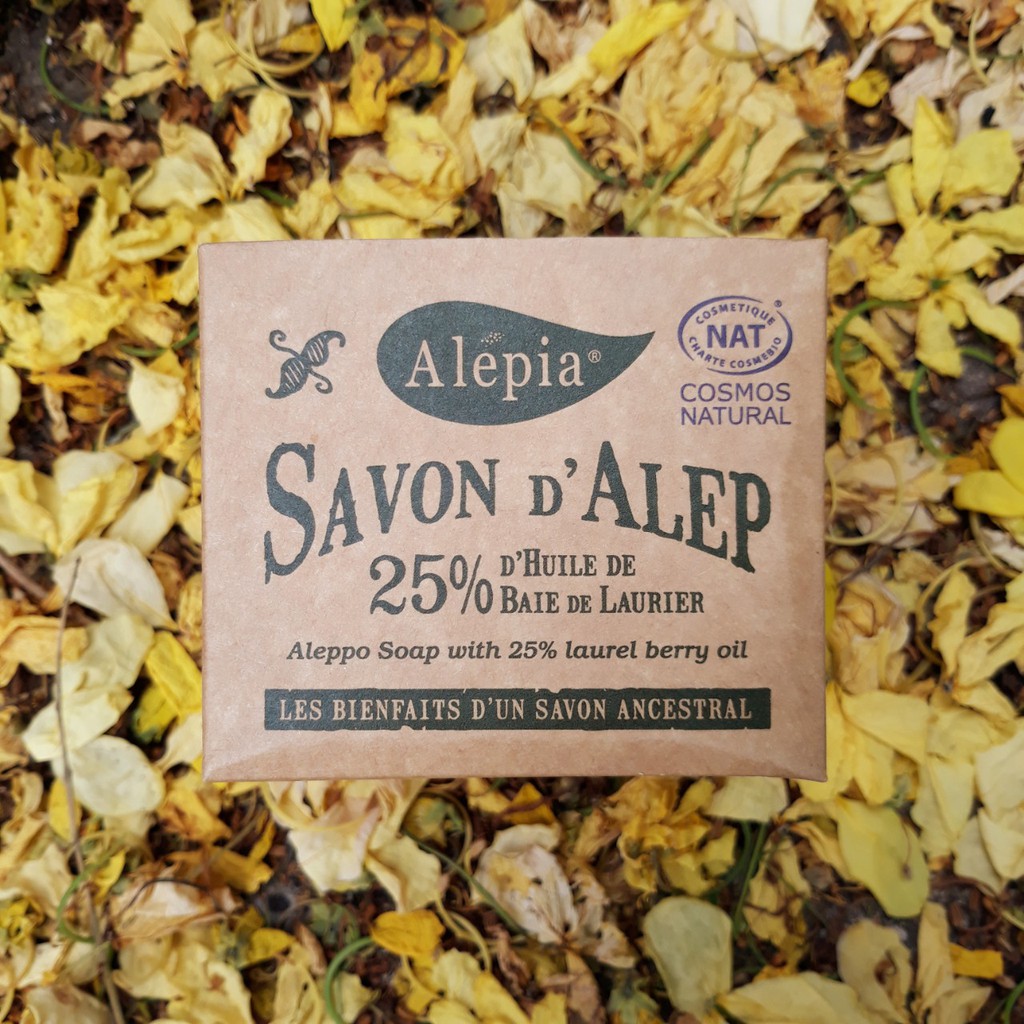 Xà phòng tự nhiên Aleppo chứa 25% dầu nguyệt quế 190g - Alepia