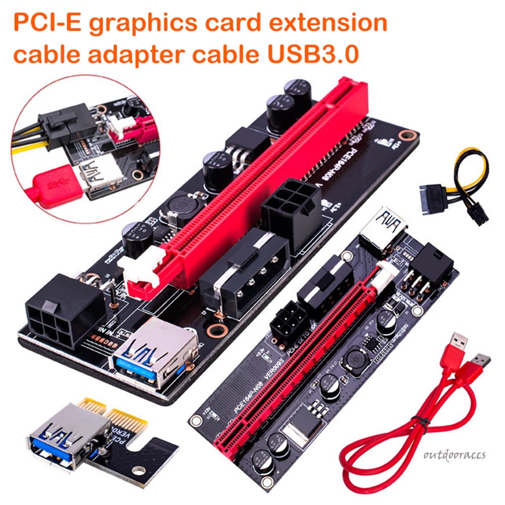 Card Mở Rộng PCI-E 009S 16X PCI-E Kèm Cáp USB 3.0 Thẻ