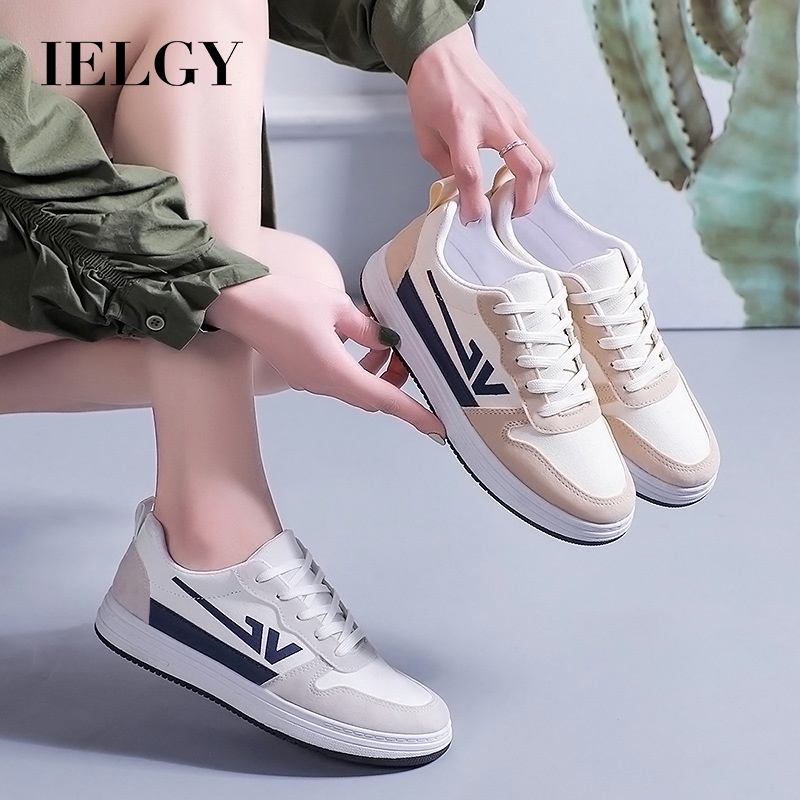 IELGY Giày Thể Thao Canvas Cổ Thấp Phong Cách Năng Động Cho Nữ Sinh