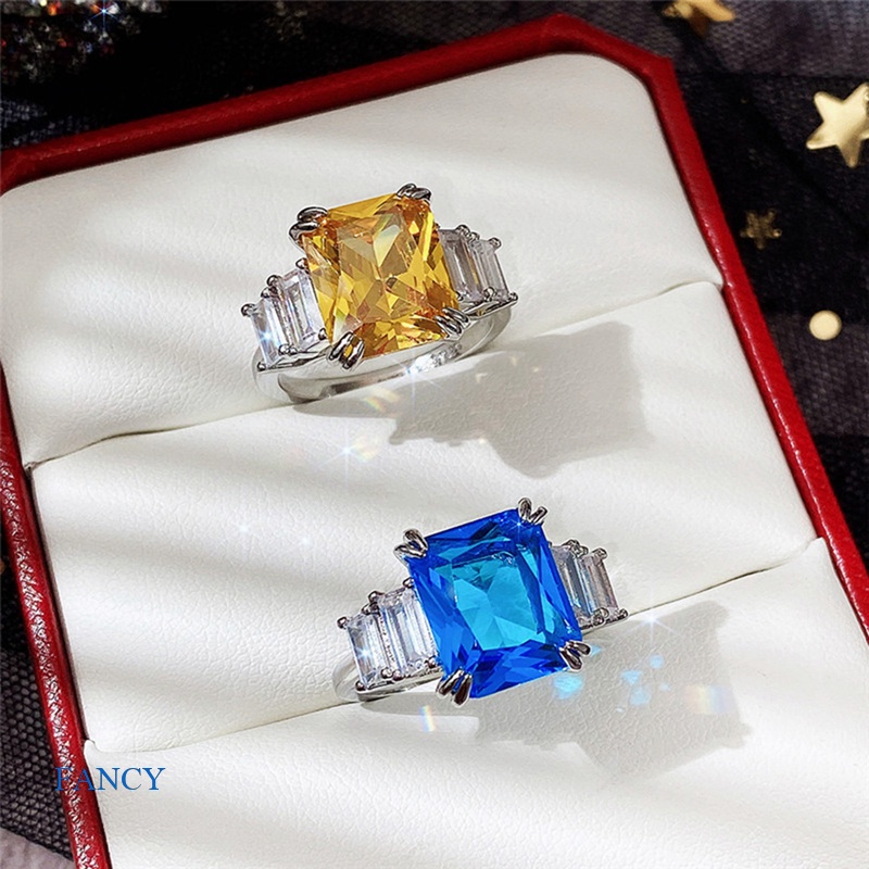 Nhẫn Đeo Tay Kim Loại Đính Đá Màu Xinh Xắn Cho Nữ