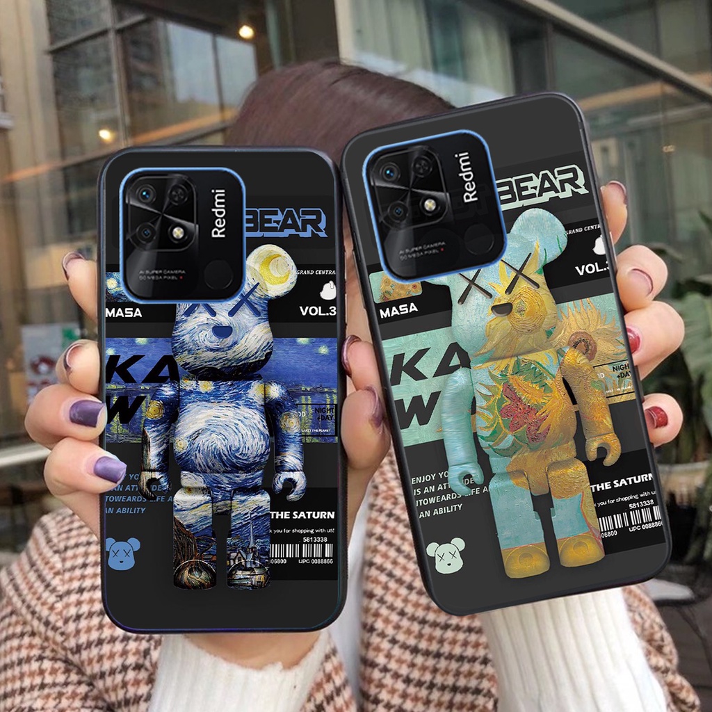 Ốp lưng XIAOMI REDMI 10C - REDMI 9C mẫu bearbrick kaws cực đẹp siêu hot cute