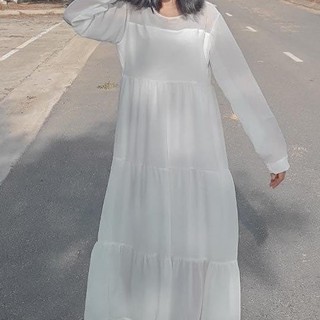 Váy xòe nhiều tầng