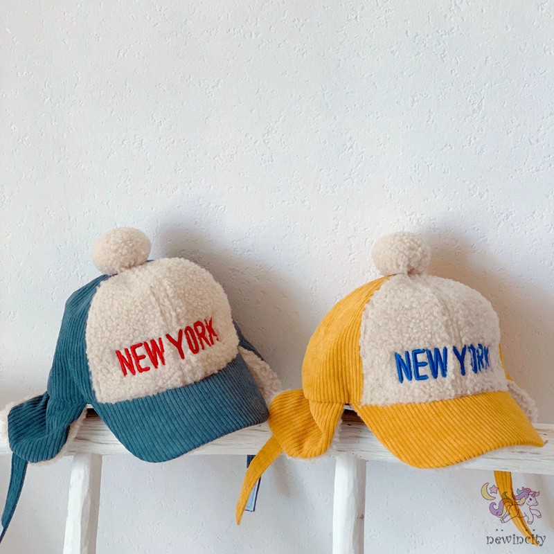 Mũ Nhung Kẻ Thời Trang Mùa Đông Phong Cách Hàn Quốc Đáng Yêu Cho Trẻ Em