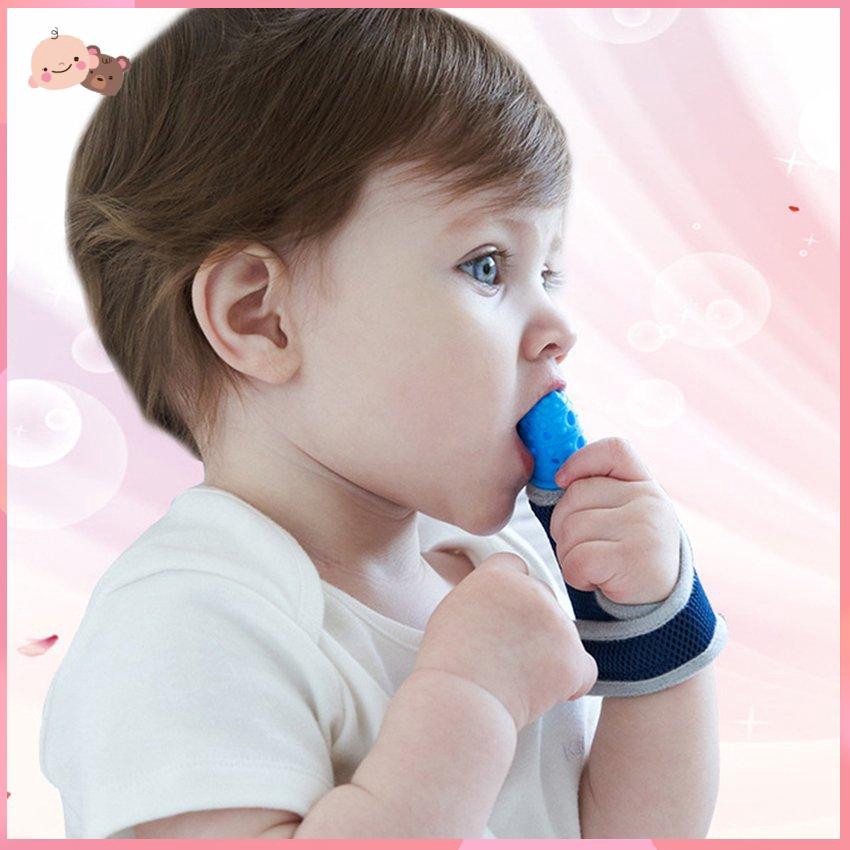 Găng tay một ngón bằng silicon ngăn bé mút ngón tay