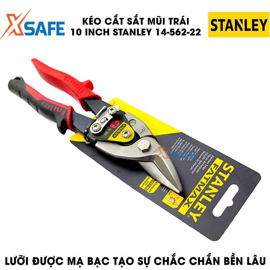 Kéo cắt sắt ba loại mũi (thẳng, trái, phải) 10 INCH 250mm STANLEY Gia