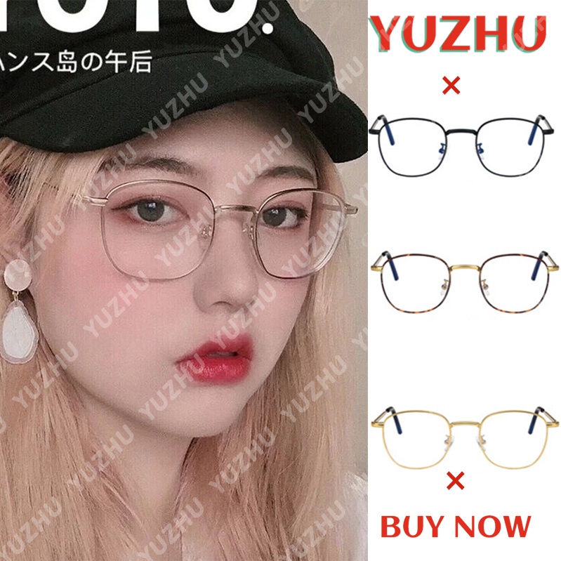 Kính mát gọng vuông kim loại chống ánh sáng xanh thời trang cho nữ