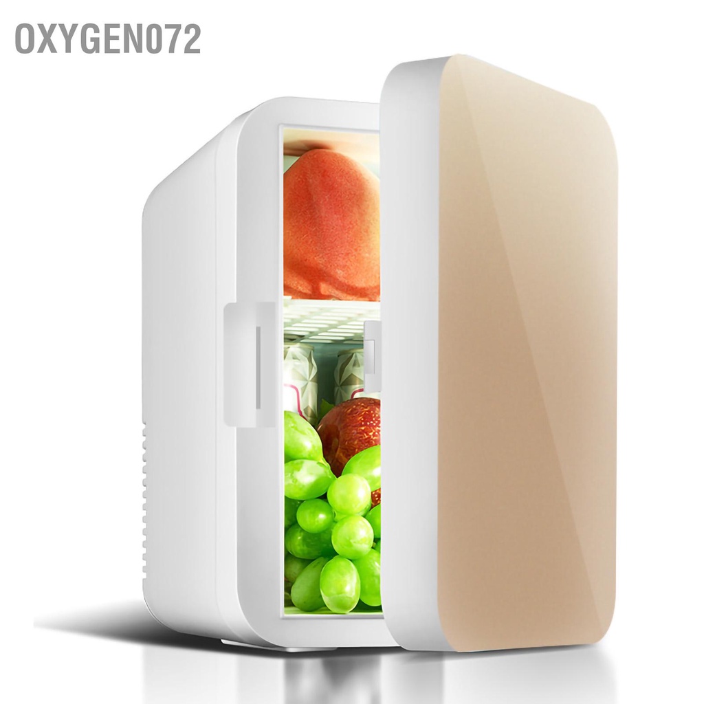 oxygen072（ hàng sẵn ）Tủ lạnh mini 8L dùng trên xe oto hoặc gia đình thiết kế nhỏ gọn tiết kiệm điện năng
