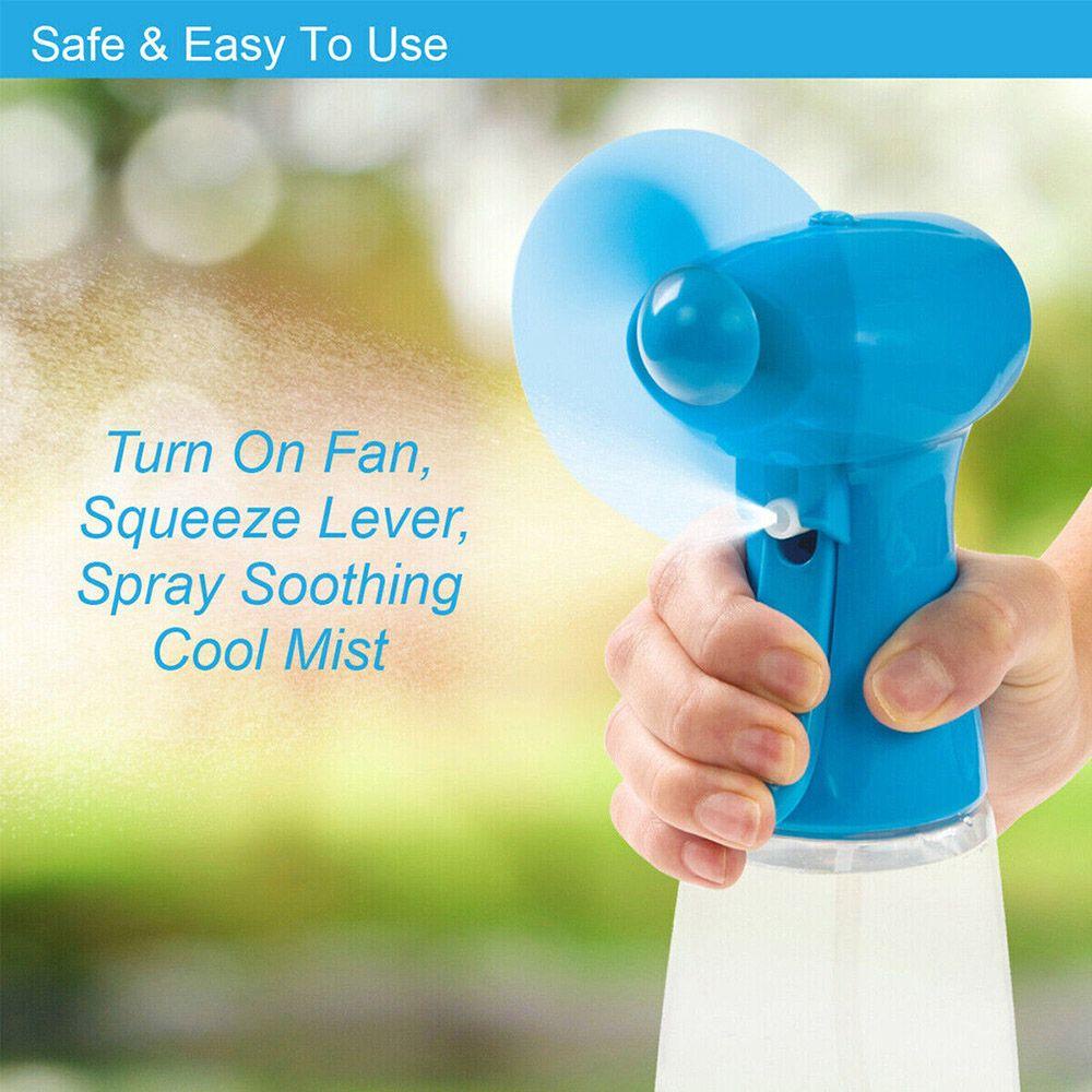 Quạt Phun Sương Làm Mát Chạy Bằng Pin 400ml Tiện Dụng