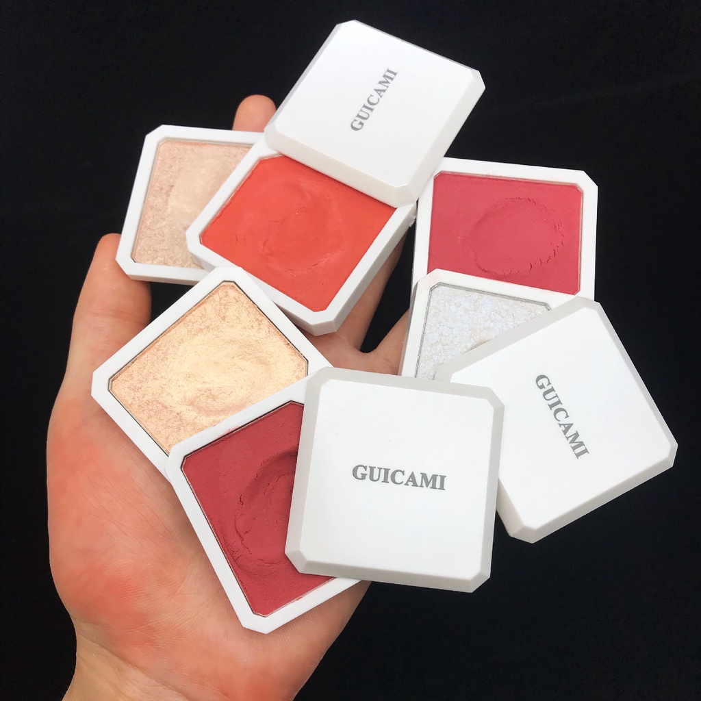 [Hàng mới về] Phấn má hồng Guicami hai lớp bắt sáng thời thượng chất lượng cao