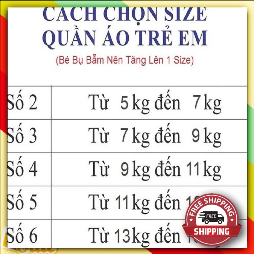 ⚜️𝐂𝐨𝐭𝐭𝐨𝐧 𝐋𝐨𝐚̣𝐢 𝟏⚜️ Sét 5 Bộ Chíp Cotton Hoa Quả Cho Bé Từ 5-15kg - Quần Áo Trẻ Em