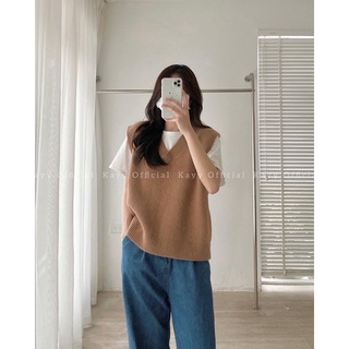 KAYY. Áo gile len mềm kiểu Hàn - Glcti (ảnh thật)