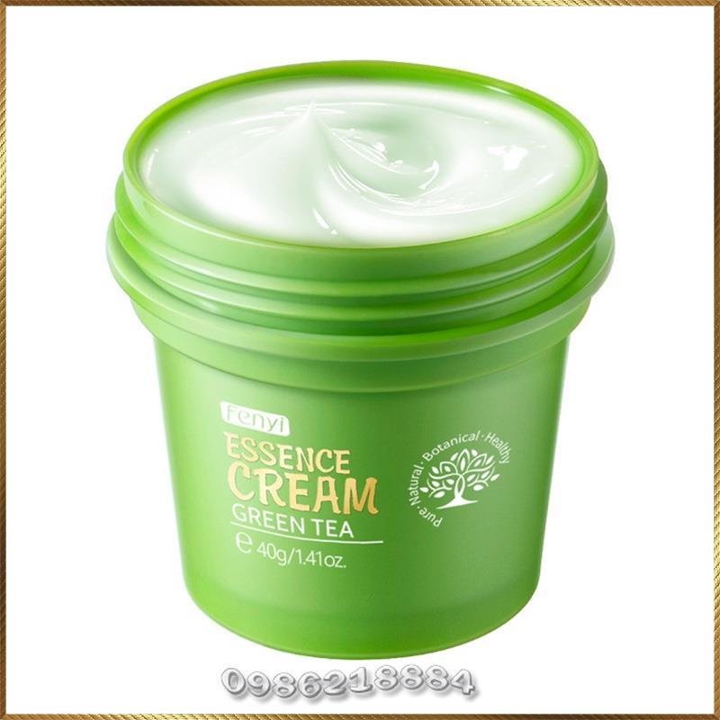 Kem dưỡng Trà Xanh Fenyi Essence Cream Greem Tea làm dịu da mụn kiểm soát dầu FEC4