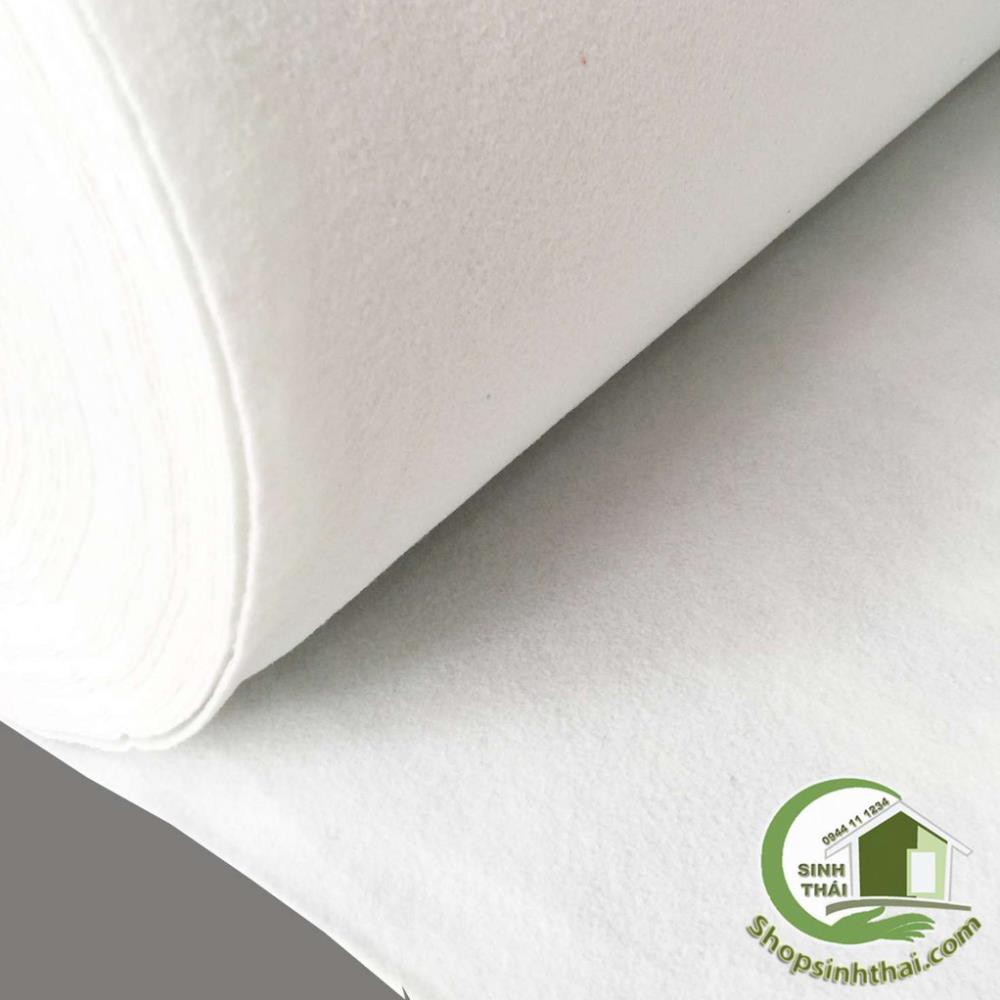 Thảm nỉ lót trải sàn màu trắng - 1m²