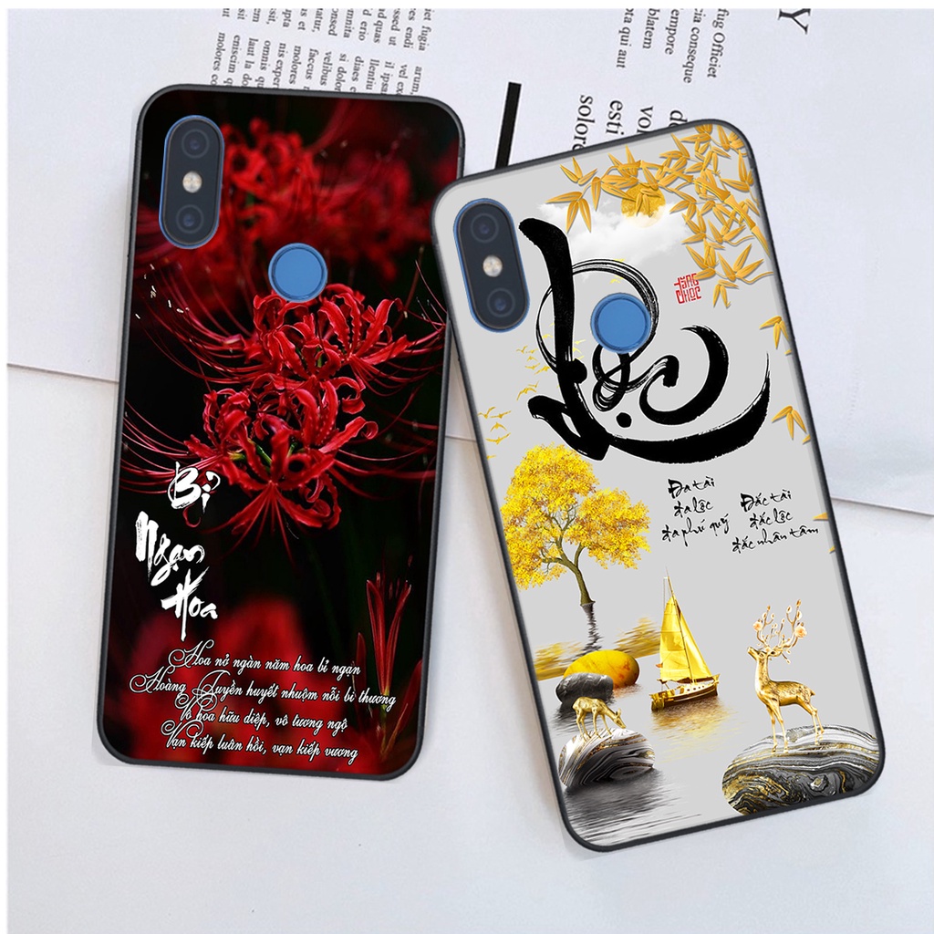 Ốp lưng Xiaomi MI 8 / MI 8 SE in hình chữ tài chữ lộc, Cha Mẹ, bình an SIÊU ĐẸP