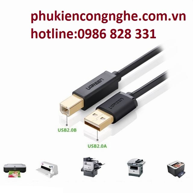 Cáp máy in USB dài 3m chính hãng Ugreen 10351