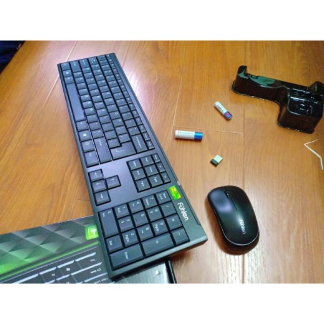 (⭐) Combo Bộ bàn phím chuột không dây Fuhlen A120G - BH 24t