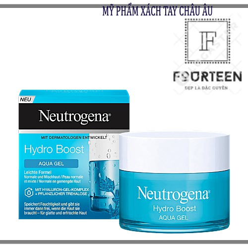 Kem Dưỡng NEUTROGENA HYDRO BOOST AQUA GEL Dành Cho Da Dầu, Da Hỗn Hợp 50ML (Bill Đức)