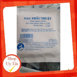 Gạc phẫu thuật 10x10x12lớp(combo 10 gói)