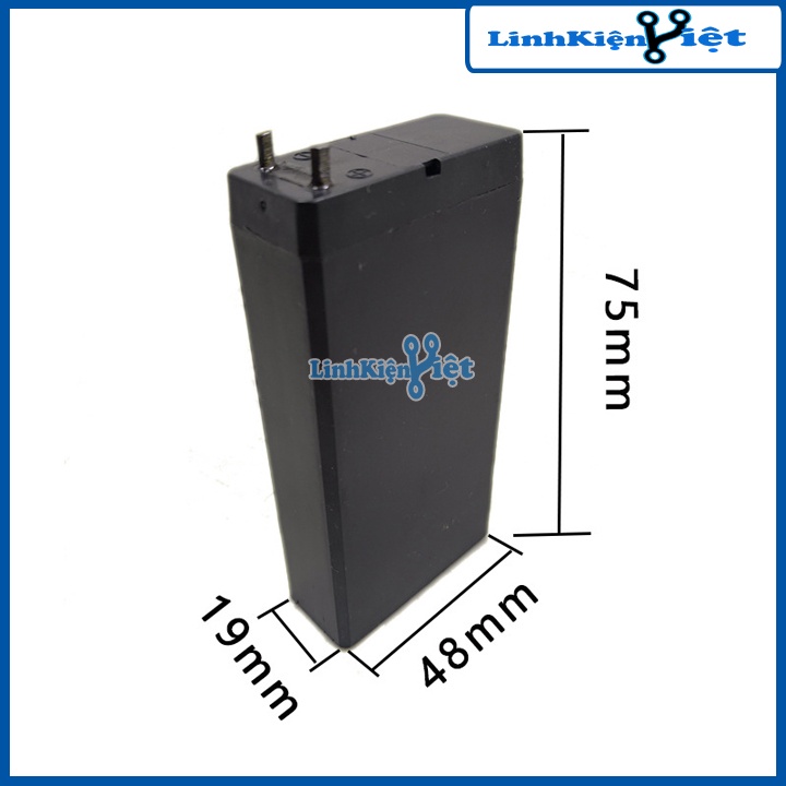Pin Đèn Pin Vợt Muỗi 4V 1600mA 48x19x75mm