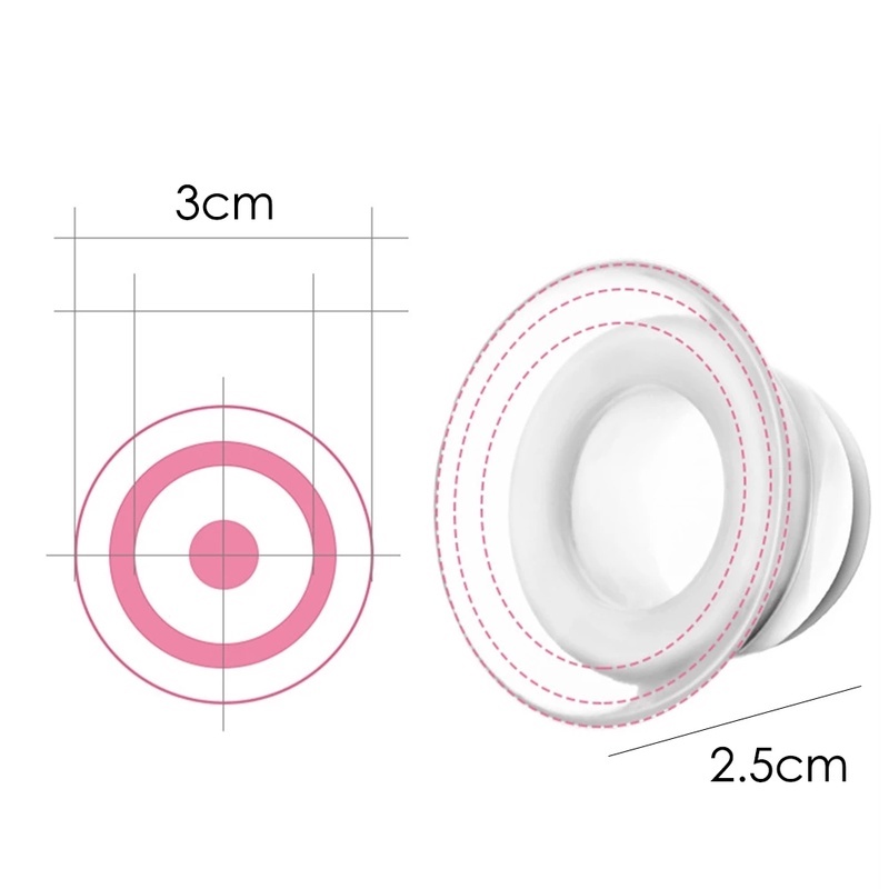 1 Cặp Núm Vú Giả Bằng Silicone Chất Lượng Cao