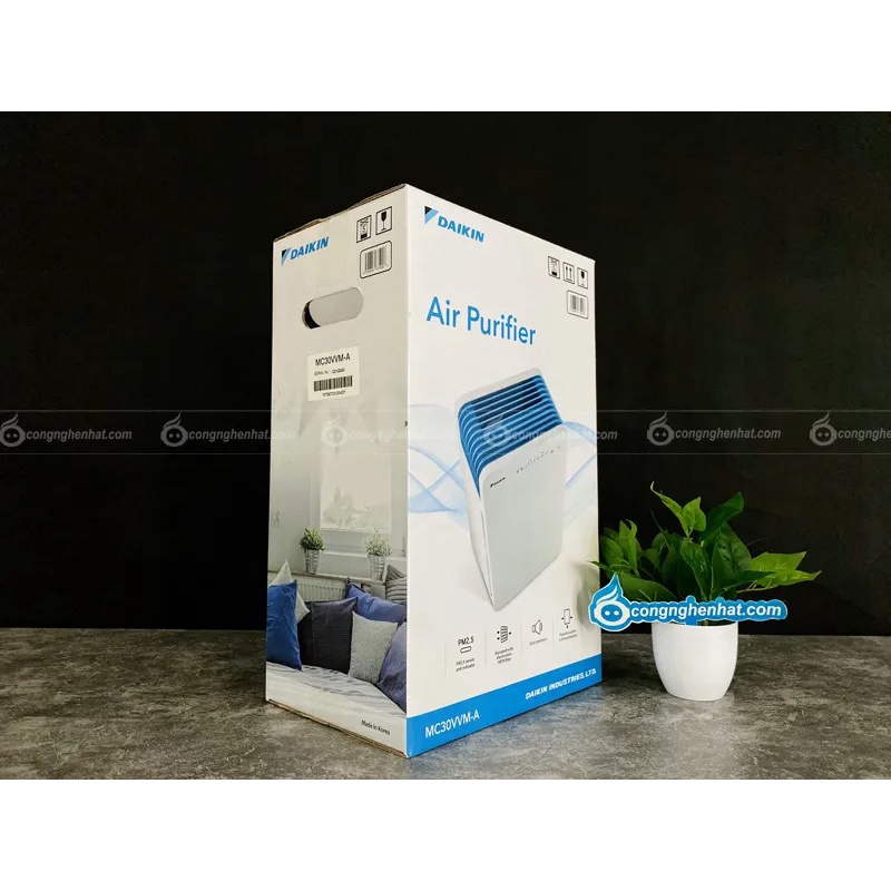 Máy lọc không khí Daikin MC30VVM-A Lọc bụi mịn PM2.5- Hàng chính hãng - Mới 100% - Bảo hành 12 tháng