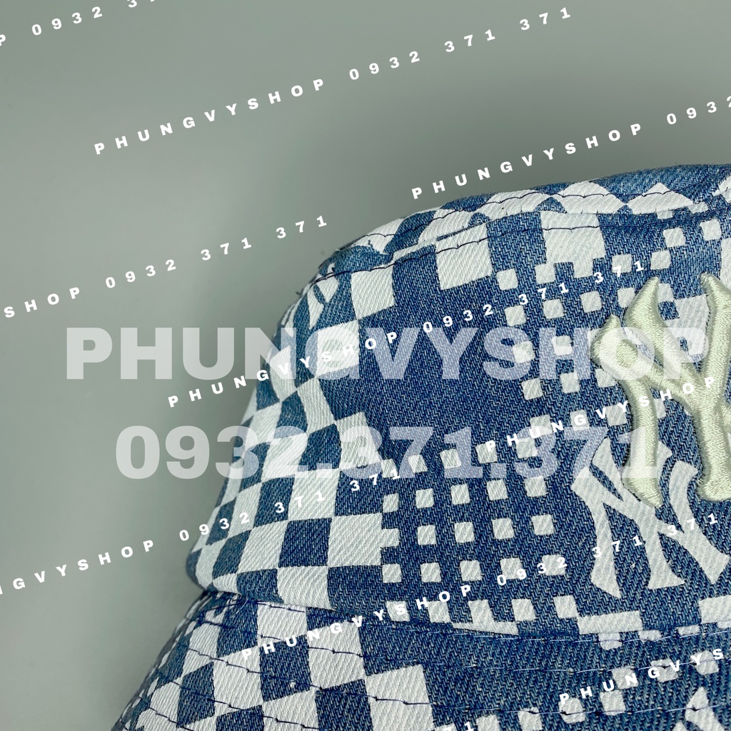 ( SALE )Set mũ CẶP COUPLE nam nữ -JEAN NHIỀU Ô VUÔNG THÊU NI - Nón đôi cực hot