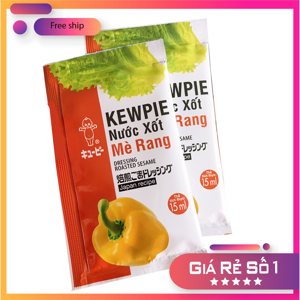 [ HCM ] 10 gói mè rang Kewpie 15ml - nước chấm mè rang - đậm đà thơm ngon