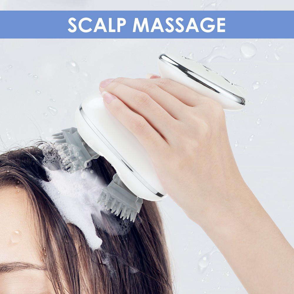 Máy massage đầu thông minh không dây sạc USB giúp thư giãn giảm căng thẳng ngăn rụng tóc