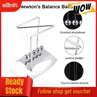 Con lắc Newton màu bạc trang trí bàn làm việc