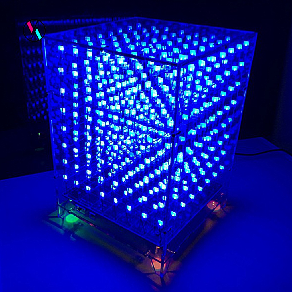 Bộ thiết bị hàn điện tử 8 lớp 3D 8x8x8 DIY có đèn LED