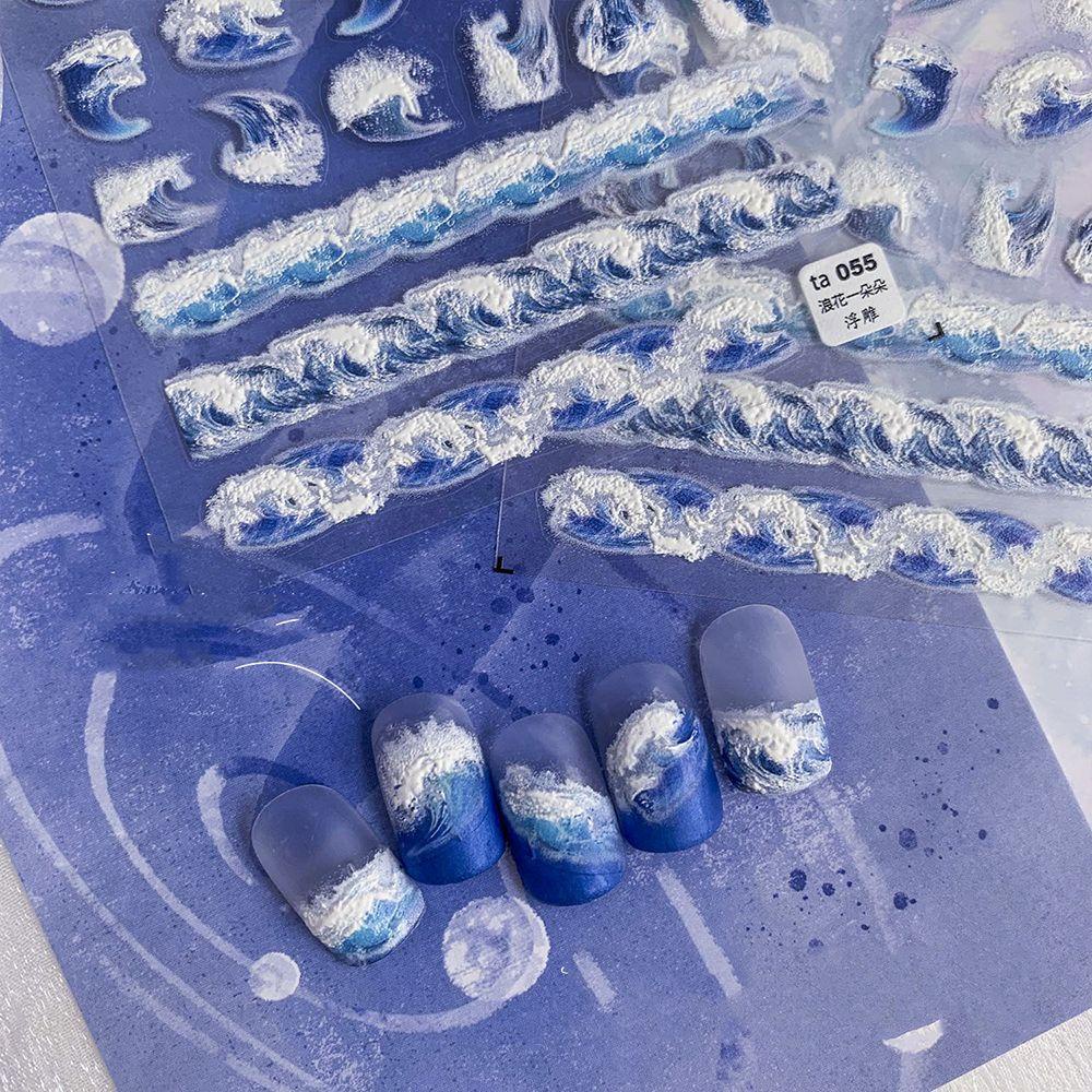 Miếng Dán Trang Trí Móng Tay Siêu Mỏng Họa Tiết Vỏ Sò Độc Đáo