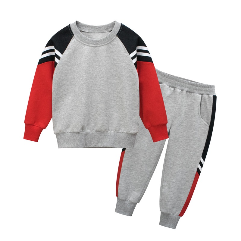Set đồ 2 món IELGY gồm áo sweater tay dài và quần thể thao thời trang Hàn Quốc cho bé trai