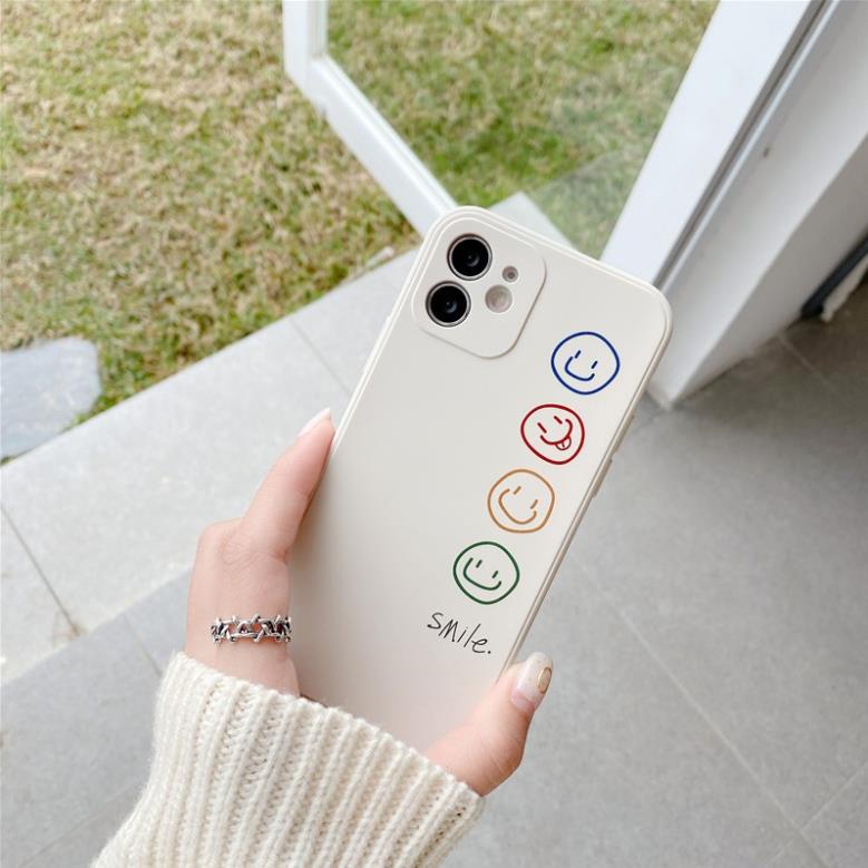 Ốp lưng iphone cạnh hình vuông 4 mặt cười 6/6plus/6splus/7/7plus/8/8plus/x/xr/xs/11/12/pro/max/plus/promax - ĐQ Store