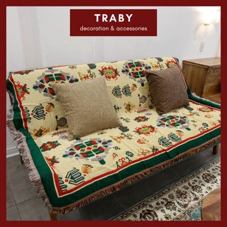 Thảm phủ sofa nhập họa tiết noel dùng cả 2 mặt