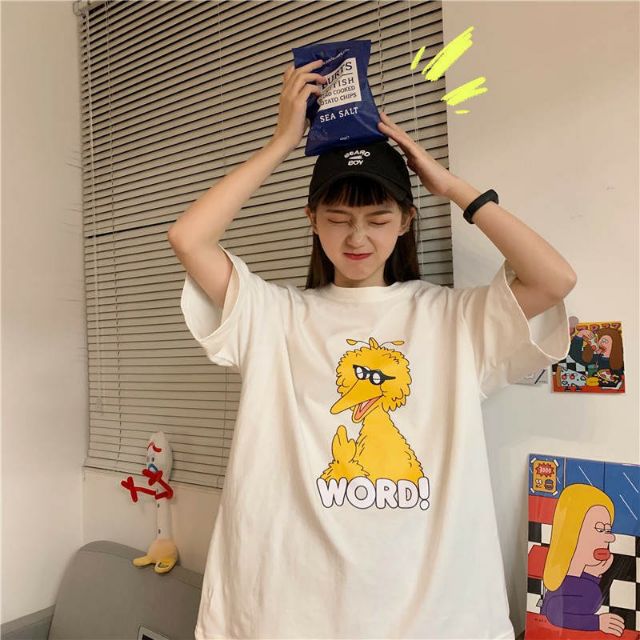 Áo thun tay lỡ Unisex Word