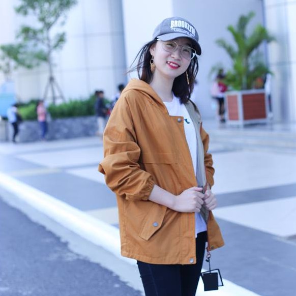 [Hình thật] Áo khoác kaki 2 lớp chất mềm có nón hàng loại 1 màu sắc trẻ trung