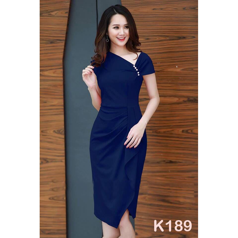 Đầm Body Vai Lệch Đính Ngọc Siêu Quyến Rũ Thích Hợp Đi Chơi, Đi Tiệc