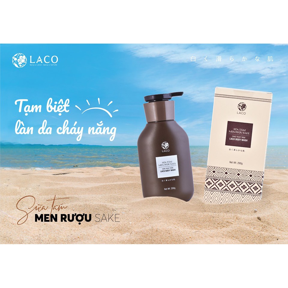 Sữa tắm men sake Laco