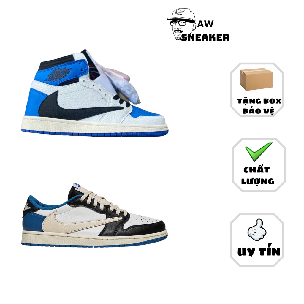 Giày thể thao JD Travis cao xanh dương hot 2022,Giày sneaker JOR.DAN Travis hàng chuẩn S.Cấp full bill box phụ kiện