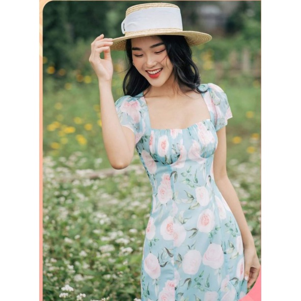 Váy cổ vuông thương hiệu Lép - size M newtag