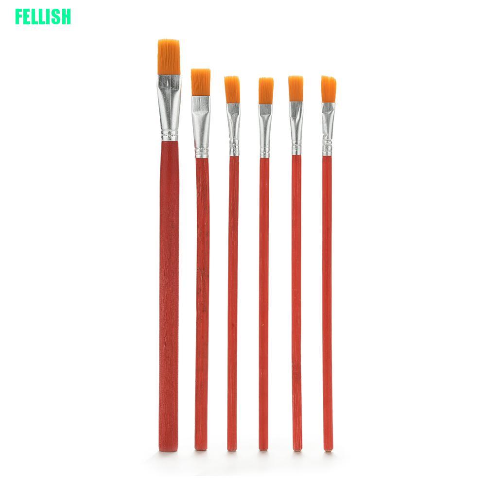 Set 6 Cọ Vẽ Tranh Sơn Dầu Chuyên Nghiệp Chất Lượng Cao