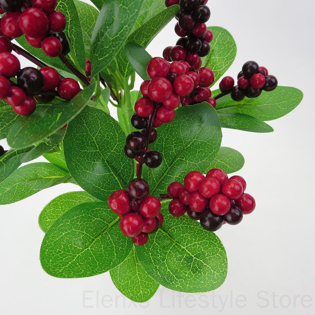 cúc họa mi giả cụm lớn cành bông Bó bông hoa giả nhiều màu sắc dùng trang trí các bữa tiệc Nhánh cây hạt cà phê giả bằng nhựa dùng trang trí nhà cửa/ văn phòng